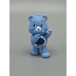 Care Bears Grumpy Bear Blue Glitter Figure 2.25” TCFC